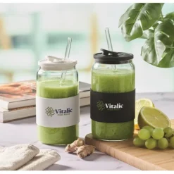Gift Campaign Bicchiere con cannuccia in vetro, tappo e fascia in silicone 550ml></noscript> Bicchieri Di Vetro Personalizzati