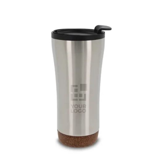 Gift Campaign Bicchiere da asporto a doppia parete con base in sughero da 480ml> Bicchieri Take Away