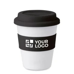 Gift Campaign Bicchiere da asporto con tappo e fascia abbinati 350ml Takeaway></noscript> Bicchieri Take Away