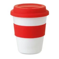 Gift Campaign Bicchiere da asporto con tappo e fascia abbinati 350ml Takeaway></noscript> Bicchieri Take Away