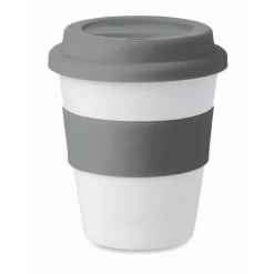 Gift Campaign Bicchiere da asporto con tappo e fascia abbinati 350ml Takeaway></noscript> Bicchieri Take Away