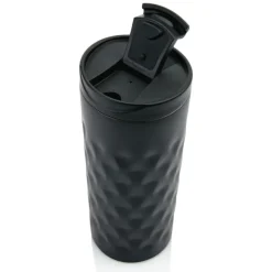 Gift Campaign Bicchiere da viaggio in acciaio con disegno geometrico 350ml Geometric> Bicchieri Termici Personalizzati