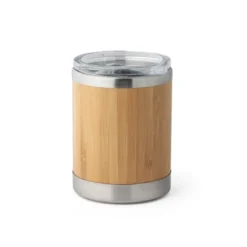 Gift Campaign Bicchiere da viaggio in acciaio inox e bambù con doppia parete 350ml></noscript> Bicchieri Termici Personalizzati