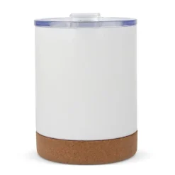Gift Campaign Bicchiere da viaggio in acciaio e ceramica con base in sughero 350ml></noscript> Bicchieri Take Away