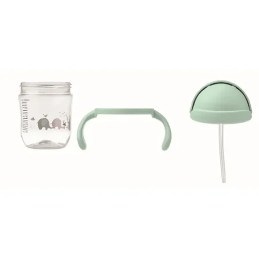 Gift Campaign Bicchiere in tritan per bambini con elefantini e cannuccia 250ml> Altri Utensili Da Cucina