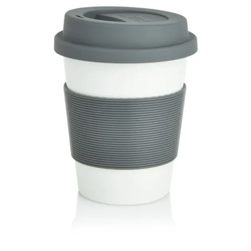 Gift Campaign Bicchiere take away ecologico fascia e tappo abbinati 350ml Latte> Bicchieri Take Away