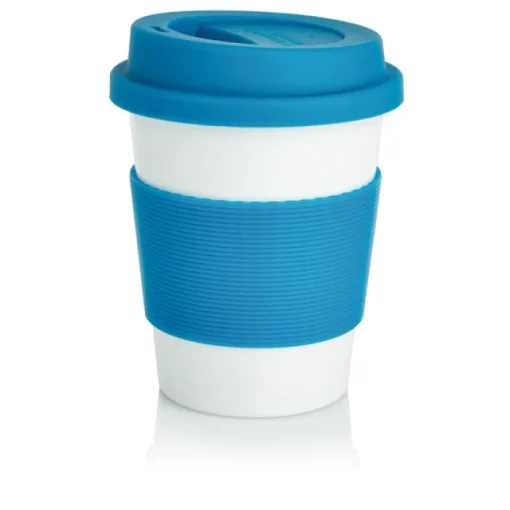 Gift Campaign Bicchiere take away ecologico fascia e tappo abbinati 350ml Latte> Bicchieri Take Away