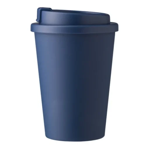 Gift Campaign Bicchiere take away in PP con tappo a vite e apertura per bere 350ml> Bicchieri Take Away