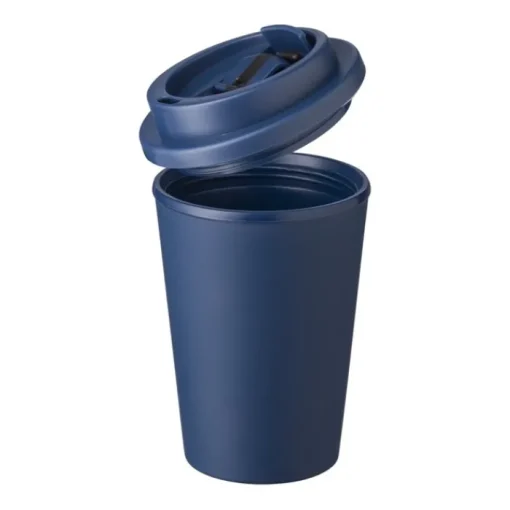 Gift Campaign Bicchiere take away in PP con tappo a vite e apertura per bere 350ml> Bicchieri Take Away