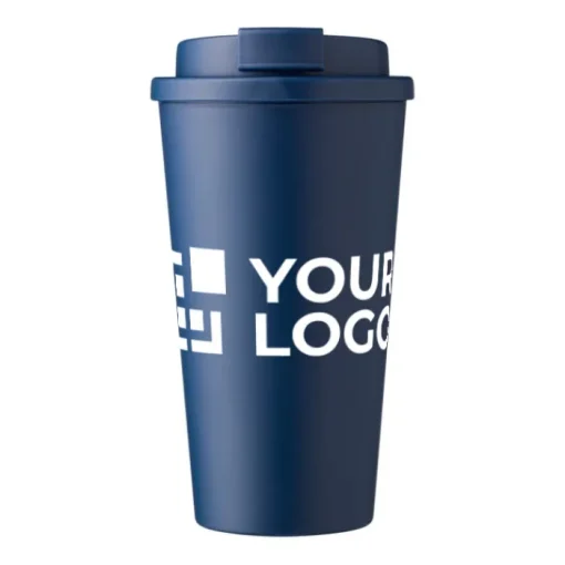 Gift Campaign Bicchiere take away in PP con tappo a vite e apertura per bere 475ml> Bicchieri Take Away