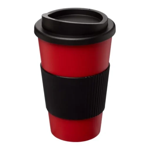 Gift Campaign Bicchiere tappo di sicurezza e fascia 350ml Takeaway agarre Americano> Bicchieri Take Away