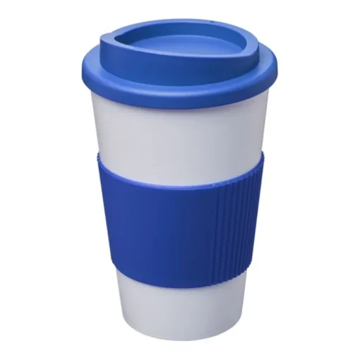 Gift Campaign Bicchiere termico coperchio a vite e impugnatura 350ml White Americano> Bicchieri Take Away