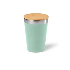 Gift Campaign Bicchiere termico da viaggio acciaio riciclato con tappo in bambù 400ml></noscript> Bicchieri Termici Personalizzati