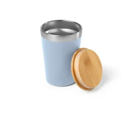 Gift Campaign Bicchiere termico da viaggio acciaio riciclato con tappo in bambù 400ml></noscript> Bicchieri Termici Personalizzati