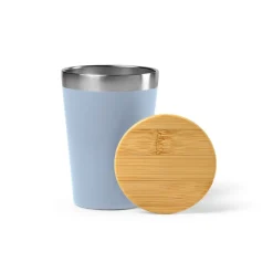 Gift Campaign Bicchiere termico da viaggio acciaio riciclato con tappo in bambù 400ml></noscript> Bicchieri Termici Personalizzati