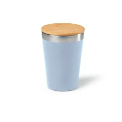 Gift Campaign Bicchiere termico da viaggio acciaio riciclato con tappo in bambù 400ml></noscript> Bicchieri Termici Personalizzati