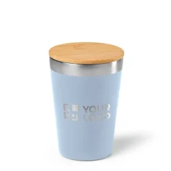 Gift Campaign Bicchiere termico da viaggio acciaio riciclato con tappo in bambù 400ml></noscript> Bicchieri Termici Personalizzati
