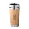 Gift Campaign Bicchiere termico da viaggio in bambù e acciaio inossidabile Bamboo> Gadget Ecologici|Bicchieri Termici Personalizzati