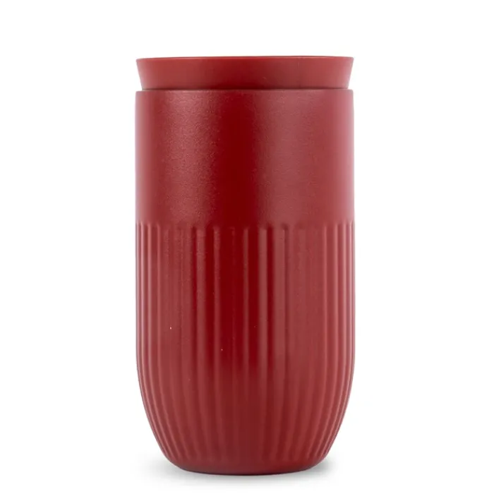 Gift Campaign Bicchiere termico in acciaio inox con coperchio a bottone da 320ml> Bicchieri Termici Personalizzati|Bicchieri Take Away