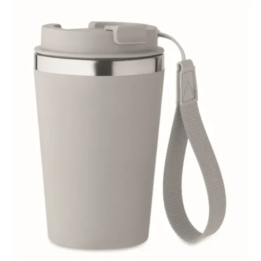 Gift Campaign Bicchiere termico in acciaio inox con laccetto da trasporto 350ml> Bicchieri Take Away