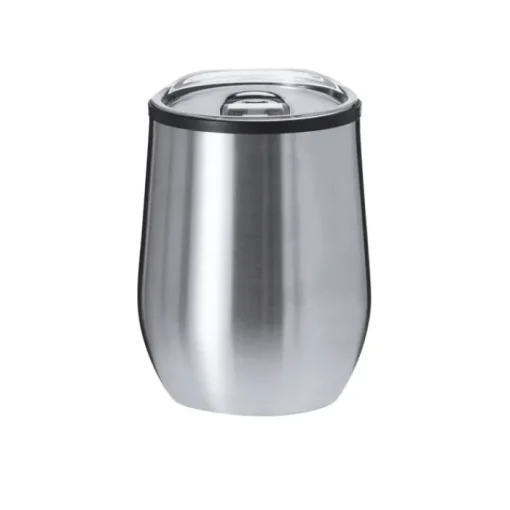 Gift Campaign Bicchiere termico in acciaio inox con coperchio trasparente 330 ml> Bicchieri Take Away