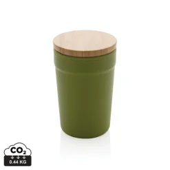Gift Campaign Bicchiere termico in PP riciclato certificato e bambù 300ml EcoBrew><noscript><img width=