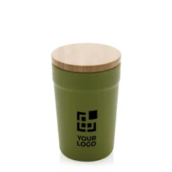 Gift Campaign Bicchiere termico in PP riciclato certificato e bambù 300ml EcoBrew><noscript><img width=