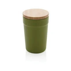 Gift Campaign Bicchiere termico in PP riciclato certificato e bambù 300ml EcoBrew><noscript><img width=