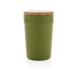 Gift Campaign Bicchiere termico in PP riciclato certificato e bambù 300ml EcoBrew><noscript><img width=