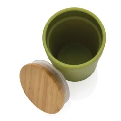 Gift Campaign Bicchiere termico in PP riciclato certificato e bambù 300ml EcoBrew><noscript><img width=