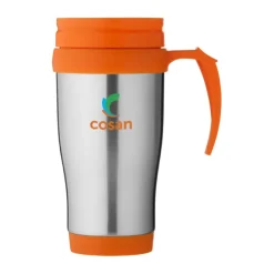 Gift Campaign Bicchiere termico take away con manico colorato 400ml Barista><noscript><img width=