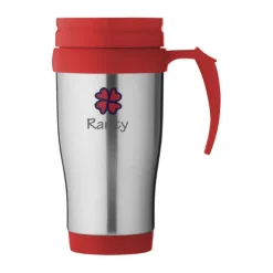 Gift Campaign Bicchiere termico take away con manico colorato 400ml Barista><noscript><img width=