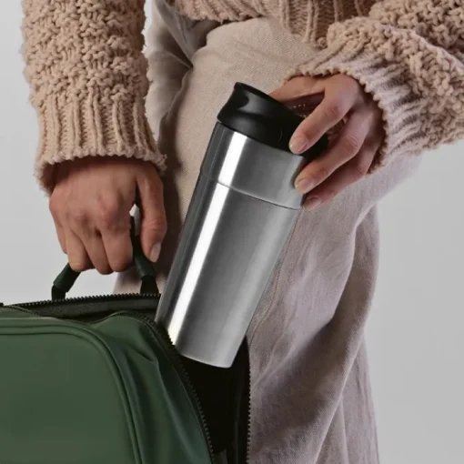 Gift Campaign Bicchiere termico takeaway con tappo ad apertura scorrevole da 410 ml> Bicchieri Termici Personalizzati