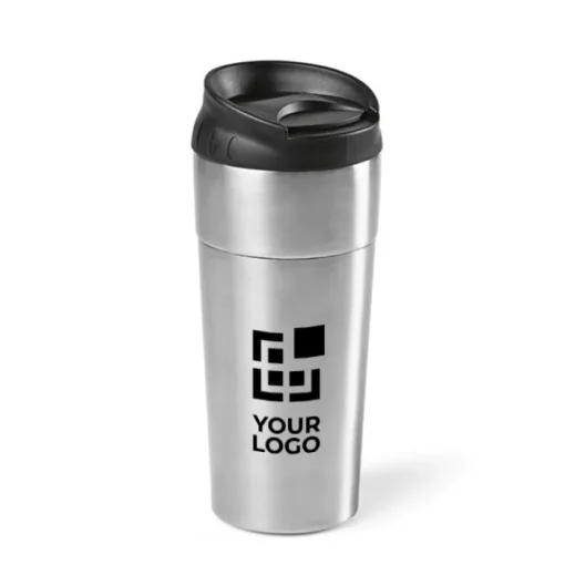 Gift Campaign Bicchiere termico takeaway con tappo ad apertura scorrevole da 410 ml> Bicchieri Termici Personalizzati