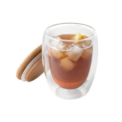 Gift Campaign Bicchiere vetro due pareti coperchio bamboo 350ml Vacuum Medium></noscript> Tazzine Da Caffè E Tazze Tè