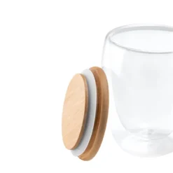Gift Campaign Bicchiere vetro due pareti coperchio bamboo 350ml Vacuum Medium></noscript> Tazzine Da Caffè E Tazze Tè
