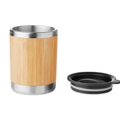 Gift Campaign Bicchieri da viaggio personalizzati in acciaio e bambù 250ml Sweden> Gadget Ecologici|Bicchieri Termici Personalizzati
