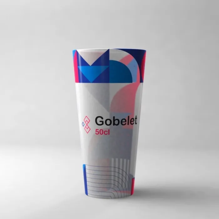 Gift Campaign Bicchieri di plastica personalizzati in polipropilene da 400ml Social> Bicchieri Di Plastica Personalizzati