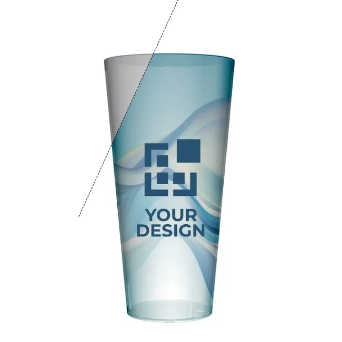 Gift Campaign Bicchieri di plastica personalizzati in polipropilene da 400ml Social> Bicchieri Di Plastica Personalizzati