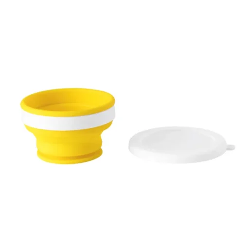Gift Campaign Bicchieri promozionali pieghevoli con tappo bianco Colors 250 ml> Bicchieri Di Plastica Personalizzati
