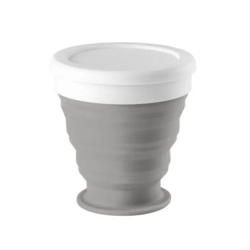 Gift Campaign Bicchieri promozionali pieghevoli con tappo bianco Colors 250 ml> Bicchieri Di Plastica Personalizzati