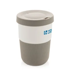 Gift Campaign Bicchieri take away con base e tappo in silicone colorati 380ml Funny></noscript> Bicchieri Take Away