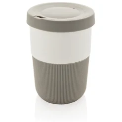Gift Campaign Bicchieri take away con base e tappo in silicone colorati 380ml Funny></noscript> Bicchieri Take Away