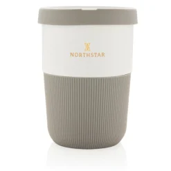 Gift Campaign Bicchieri take away con base e tappo in silicone colorati 380ml Funny></noscript> Bicchieri Take Away