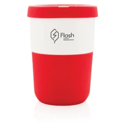 Gift Campaign Bicchieri take away con base e tappo in silicone colorati 380ml Funny></noscript> Bicchieri Take Away
