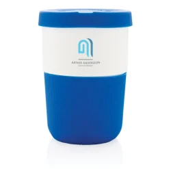 Gift Campaign Bicchieri take away con base e tappo in silicone colorati 380ml Funny></noscript> Bicchieri Take Away