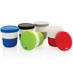 Gift Campaign Bicchieri take away eco con base e tappo abbinati 280ml Barista><noscript><img width=