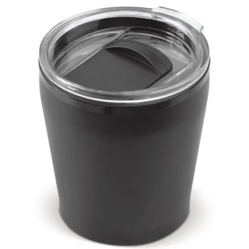 Gift Campaign Bicchierino da viaggio in acciaio con tappo a vite in plastica 180ml> Bicchieri Termici Personalizzati|Bicchieri Take Away