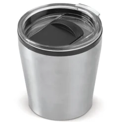Gift Campaign Bicchierino da viaggio in acciaio con tappo a vite in plastica 180ml> Bicchieri Termici Personalizzati|Bicchieri Take Away