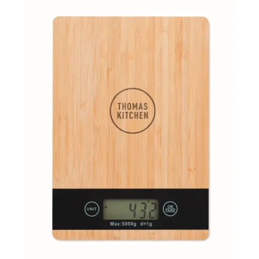Gift Campaign Bilancia da cucina con logo aziendale dalla forma rettangolare Natura> Altri Utensili Da Cucina